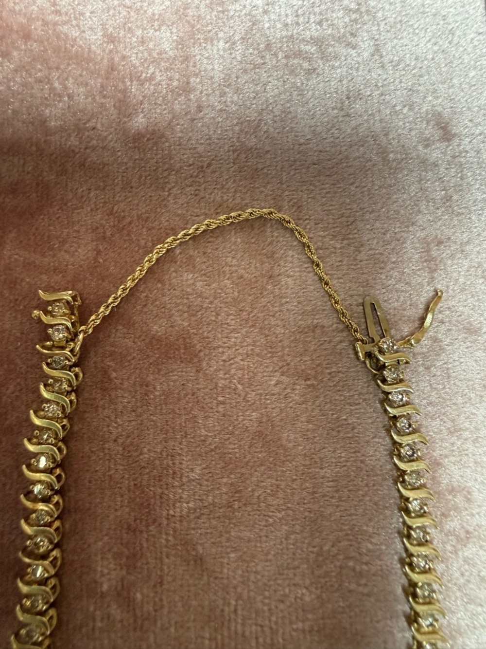 10k Diamond Tennis Bracelet - Picture 4 of 5